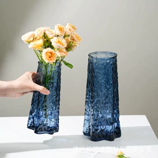 加厚玻璃花瓶轻奢欧式海星异形透明插花瓶客厅办公室装饰摆件批发