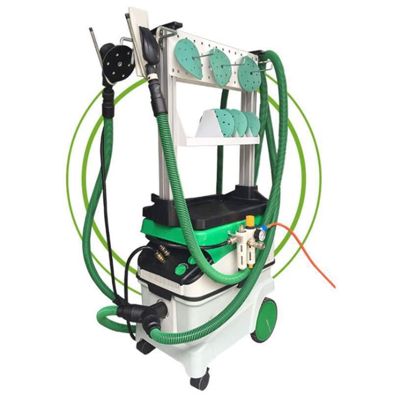 施泰龙气动打磨机电动砂纸机无尘研磨机汽车腻子原子灰吸尘器套装