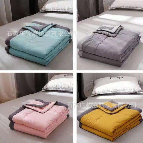 [Washed cotton. Factory sales] Air conditioning quilt, summer cool quilt, spring and autumn thin quilt, quilt core, single and double children's student quilt