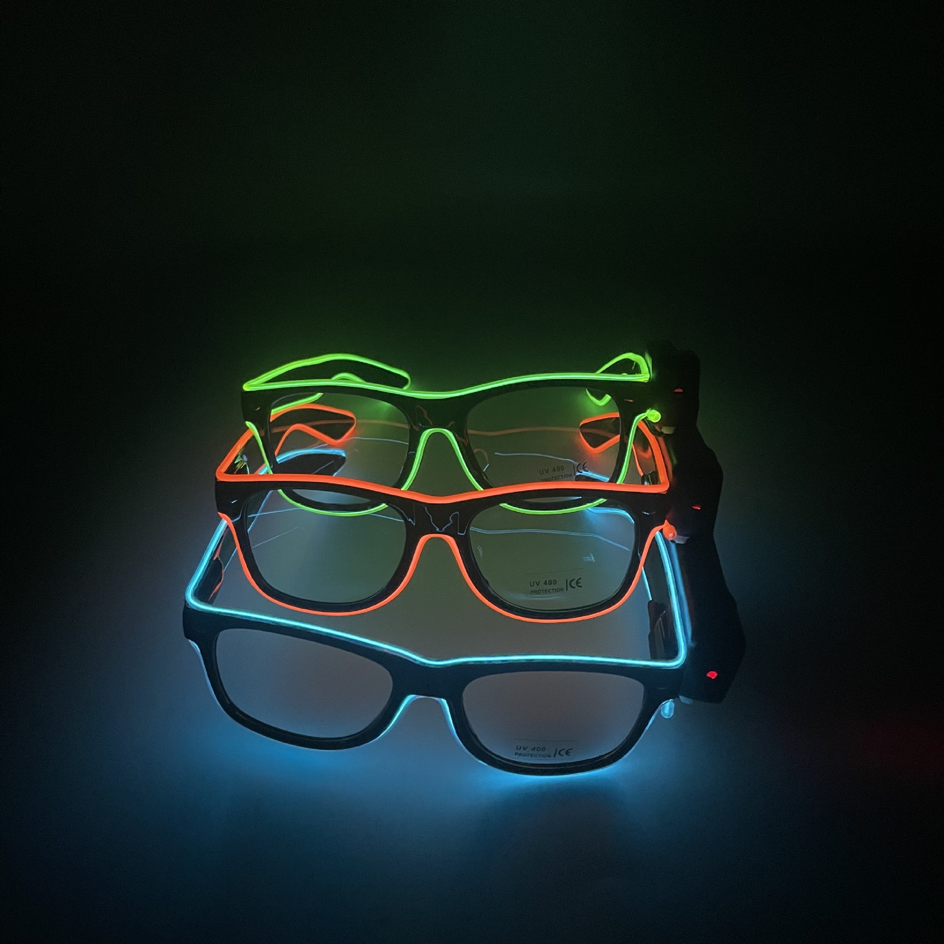 Cute Color Block Glasses display picture 1