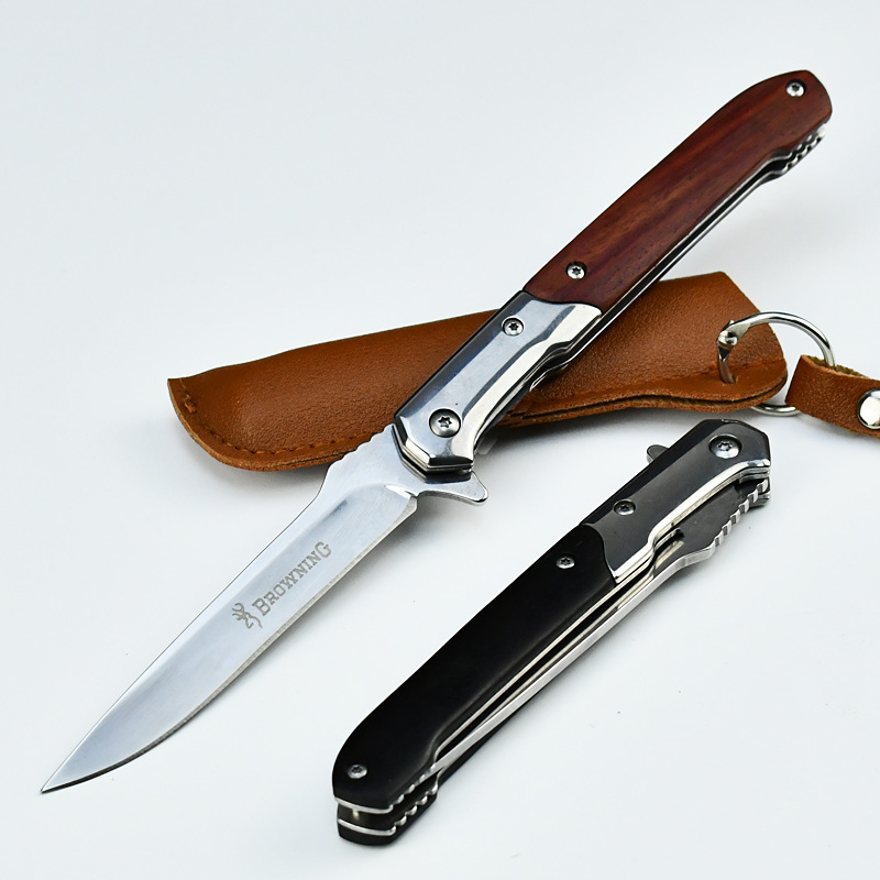 锋利小刀便携口袋刀具随身刀户外折叠刀防身折刀轴承快开求生刀具