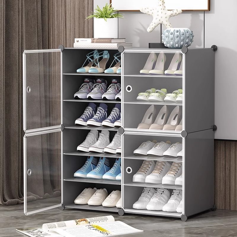 2025 Popular Simple Shoe Rack for Home Entrance Multi-Layer Large-Capacity Shoe Box Dust-Proof Storage Bedroom New Shoe Cabinet