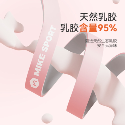 【】Micke Two-Color Elastic Band Fitness Men Resistance Band Women Yoga Stretch Pull-Up Rope