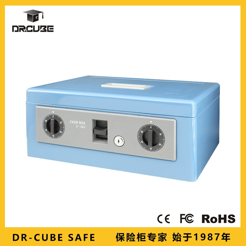 Сейф Dr.cube Safe-C302, модель малый, полностью стальной, антивандальный кассовый аппарат, специальный сейф для хранения денег