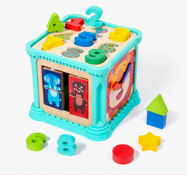 Puzzles infantiles transfronterizos educación temprana cognitiva divertida conejo dibuja rabanos juegos de mesa de madera entrenamiento de inserción casera