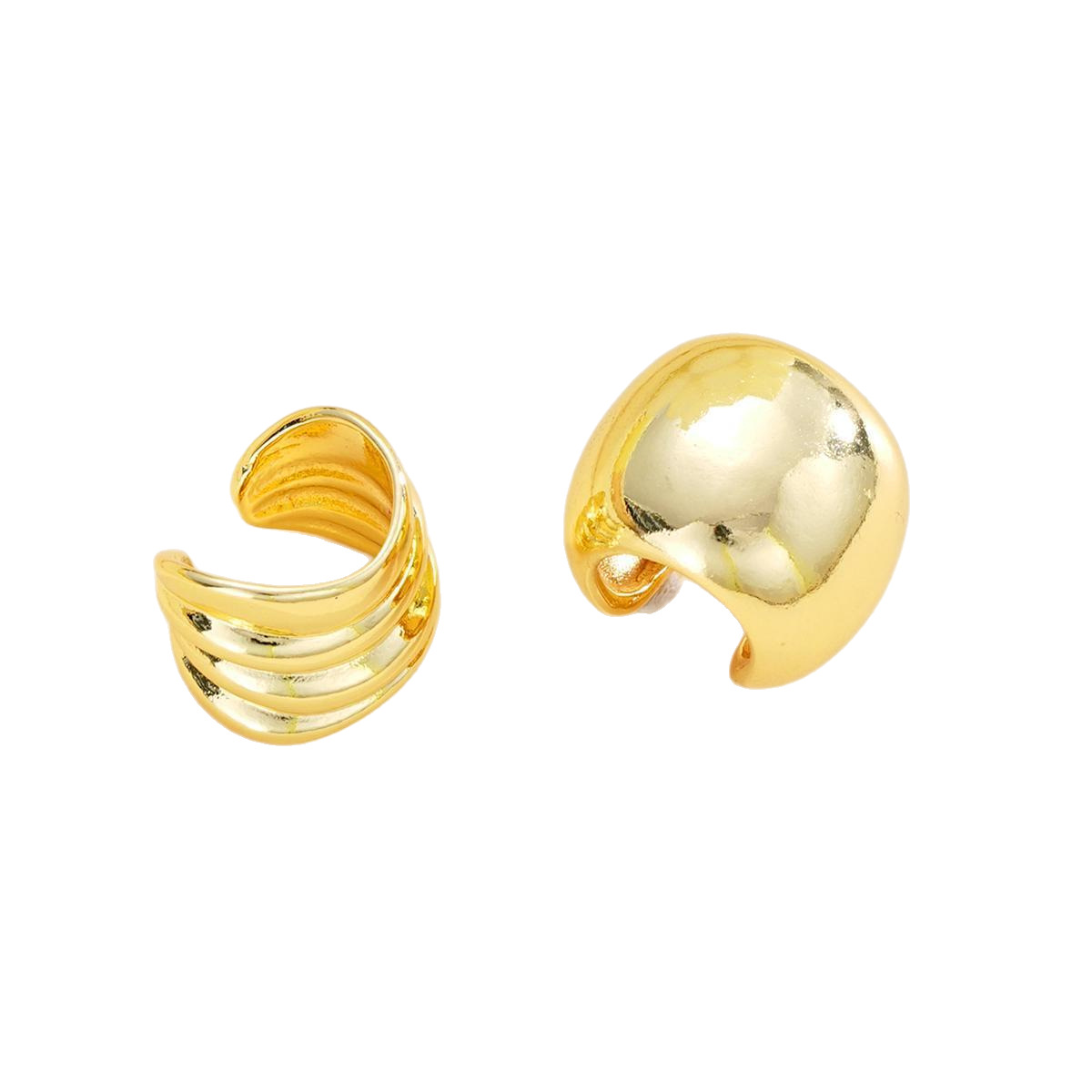 Geometría europea y americana transfronteriza, líneas brillantes irregulares, cobre chapado en oro real, lujo ligero de alta gama, pendientes de nicho, pendientes, mujeres