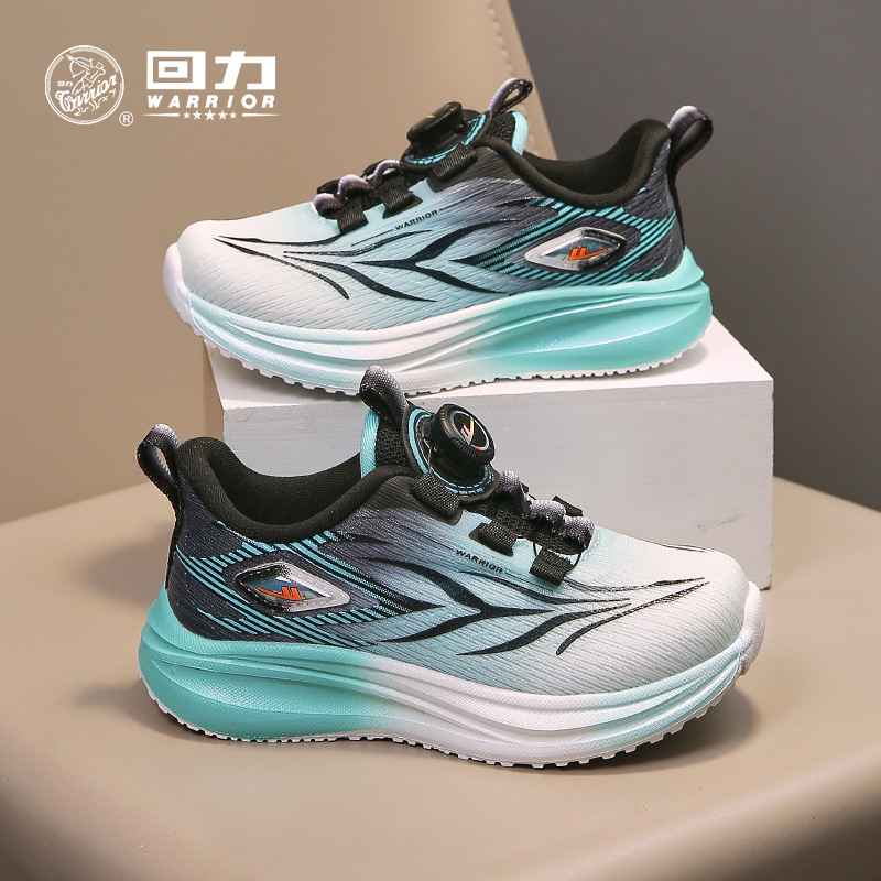 Zapatos infantiles de retroalimentación cool botones de otoño nuevos zapatos transpirables de malla púrpura para niños y niñas zapatos deportivos ociosos