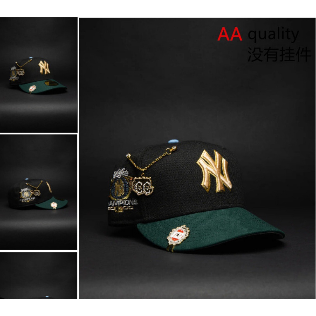Comercio exterior transfronterizo al por mayor 2026 AA gorra de boca de pato bordado tridimensional ajustable gorra de hip-hop Yankees Dodgers