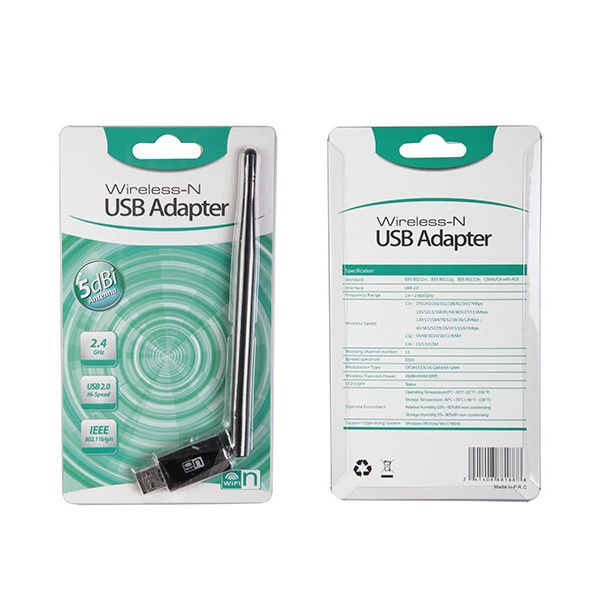 AC150M Беспроводная сетевая карта USB Беспроводная сетевая карта wifi приемник передатчик компьютер Сетевой адаптер 5DB