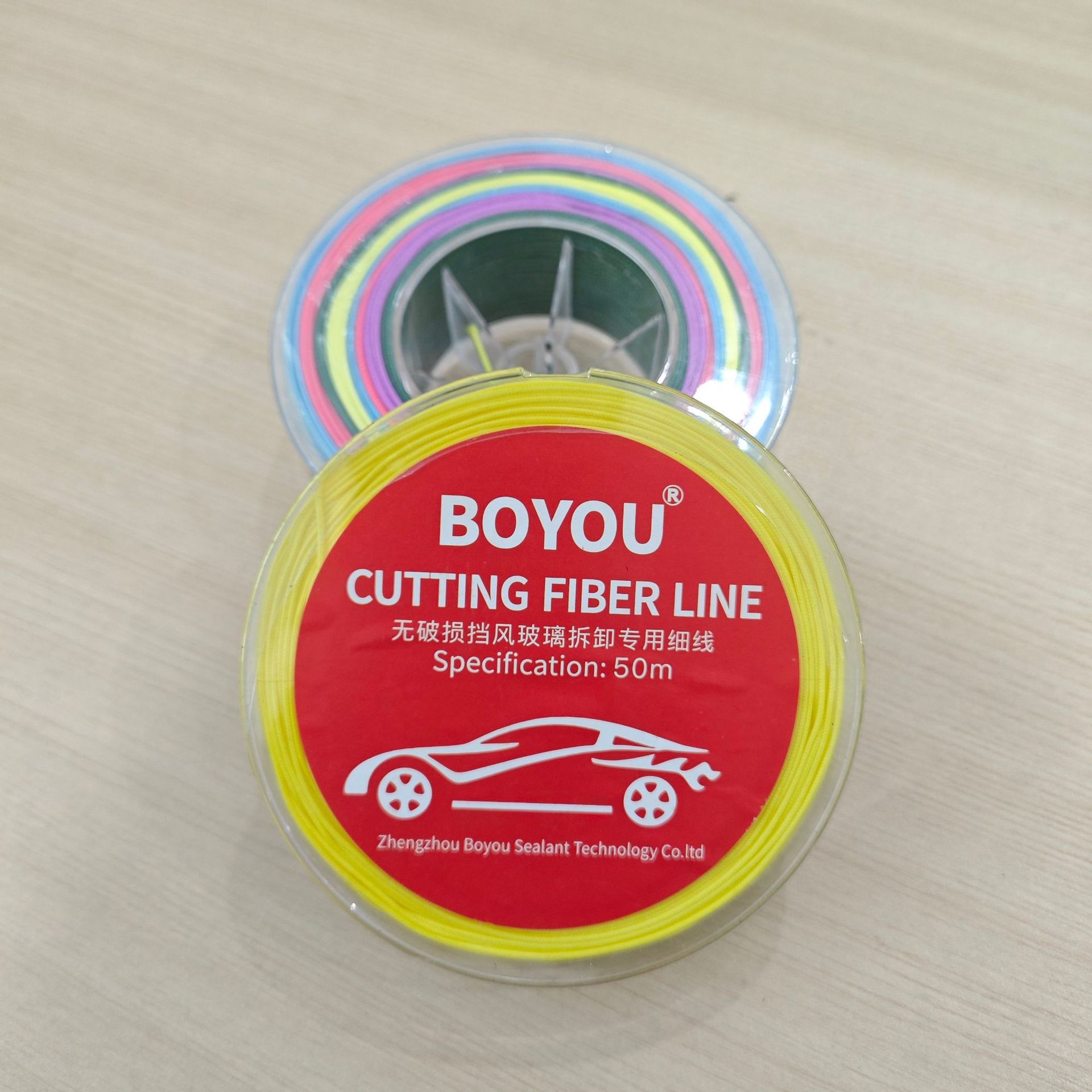 BOYOU automotive glass removal soft wire 100m original fiber heat-resistant and wear-resistant, won't damage paint