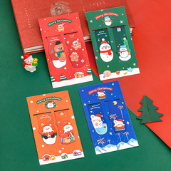クロスボーダー漫画クリスマス磁気ブックマーククリエイティブ学用品文具セット小さなギフト子供のギフトブックマーク