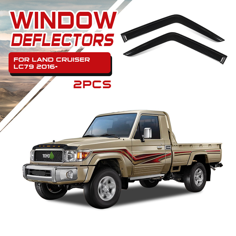 TXR aplicable a Land Cruiser LC79 70 Window Visors Ventana Eyebrow
