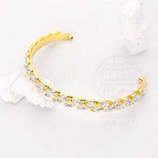 Diamond Crystal wrist buckle luggage hardware accessories handle wooden box gift box bag handle bracelet decoration