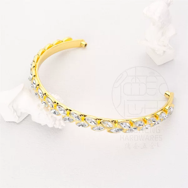 Diamond Crystal wrist buckle luggage hardware accessories handle wooden box gift box bag handle bracelet decoration