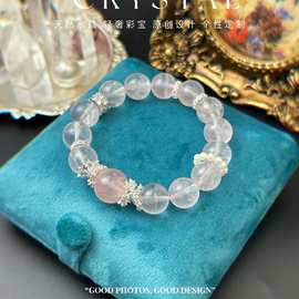 莫粉马粉淡水珍珠铜镶锆女生高级感爆款潮流高级女款设计手链手串