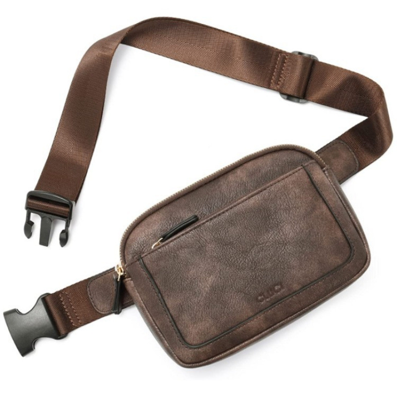 Bolsos de cinturón en stock mini omnipresente bolso de cinturón bolso de cinturón ajustable correa de hombro bolso de cinturón de mujer de cuero artificial