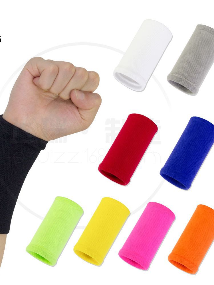 Muñequeras deportivas, estilo largo, equipo de protección de compresión para correr al aire libre, muñequeras deportivas elásticas para fitness, listas para venta al por mayor y personalización image 4