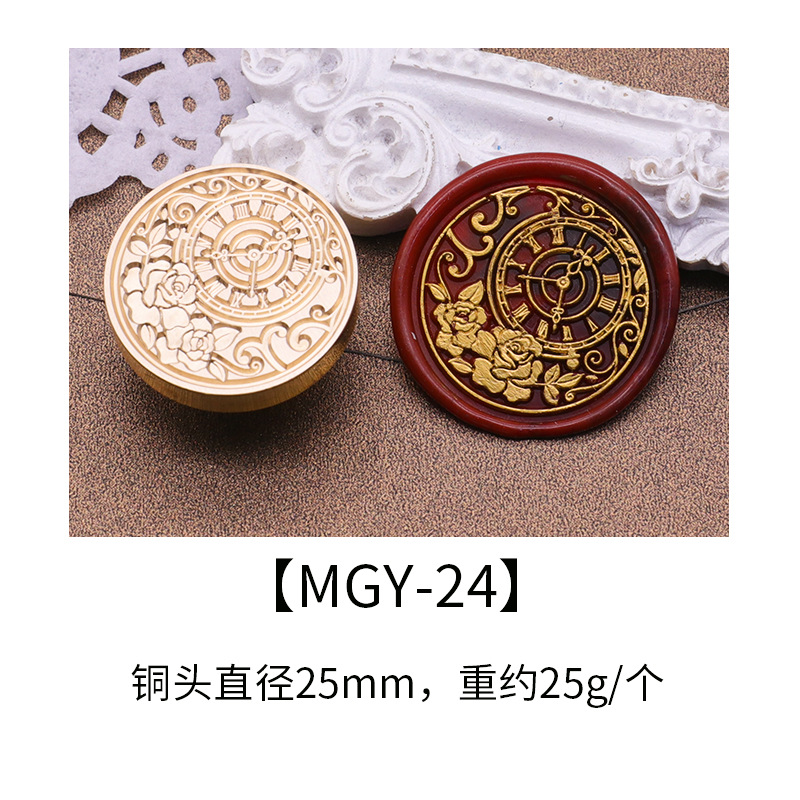 Cabezal de sello de pintura de fuego europea, serie de jardín de rosas, pintura de fuego, cabeza de cobre, sobre, cera de sellado, producto terminado, cabezal de impresión de imagen listo