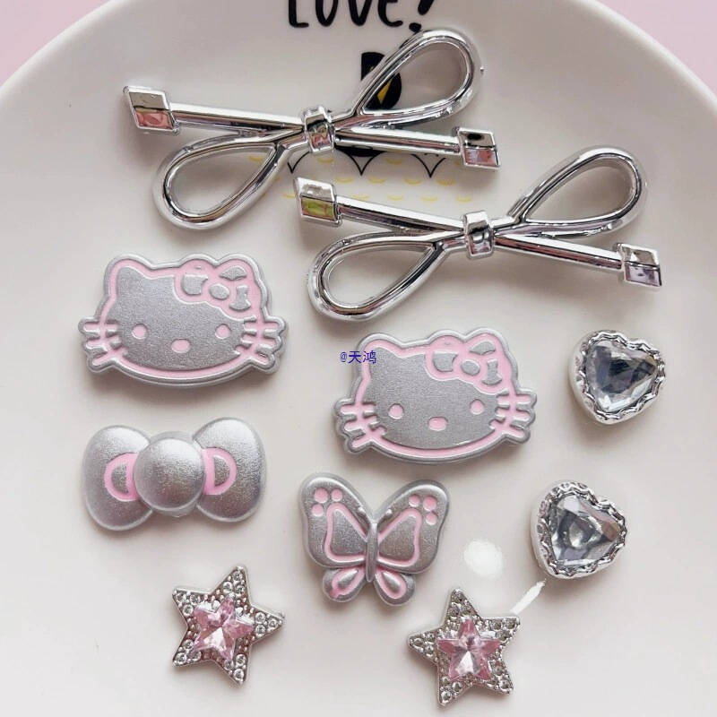 Suitable for Crocs Crocs Accessories, Cat Bow Shoes, Floral Decorative Accessories, Shoe Buckles Suitable for Crocs Crocs Accessories, Cat Bow Shoes, Floral Decorative Accessories, Shoe Buckles