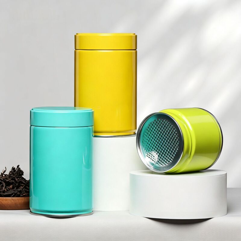 Food-Grade Tinplate Tea Cans, Easy-Seal Moisture-Proof Tea Cans, Retro Chinese Style Custom-Made, Minimum Order of 5000