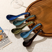 美观实用款超好用陶瓷大汤勺家用长柄大汤匙调羹一人一勺吃面喝汤