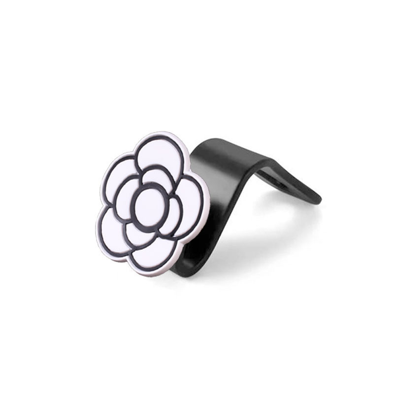 Meiyesi suministros de decoración de automóviles silla trasera gancho de coche celebridad de Internet hermoso gancho de dibujos animados almacenamiento de camelia