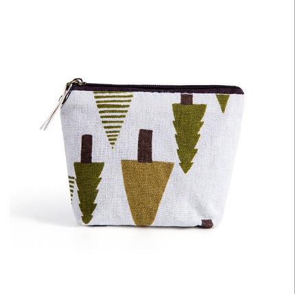 Monedero de tela estilo coreano, bolso pequeño con dibujos animados