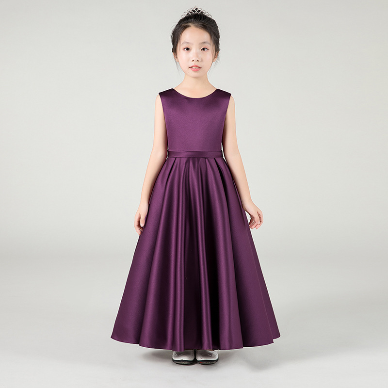 2026 Spring Piano Performance Dress for Girls, Children's Host Dress, Orchestra Chorus Performance Outfit, Birthday