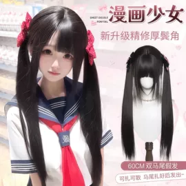 假发长卷发;长直发假发;假发马尾