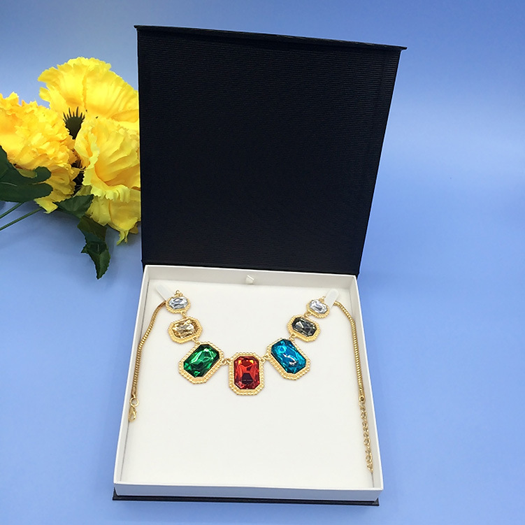 磁石翻盖项链礼品包装盒 供应各种天地盖手链饰品收纳盒子 可印lo