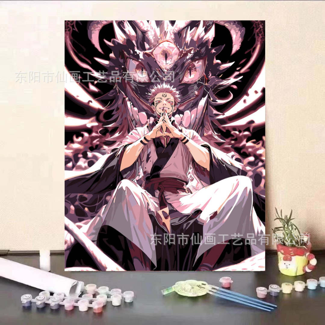 Guardia dulce serie de animación de pintura al óleo digital DIY moderna minimalista para niños fábricas de pintura al óleo de relleno al por mayor