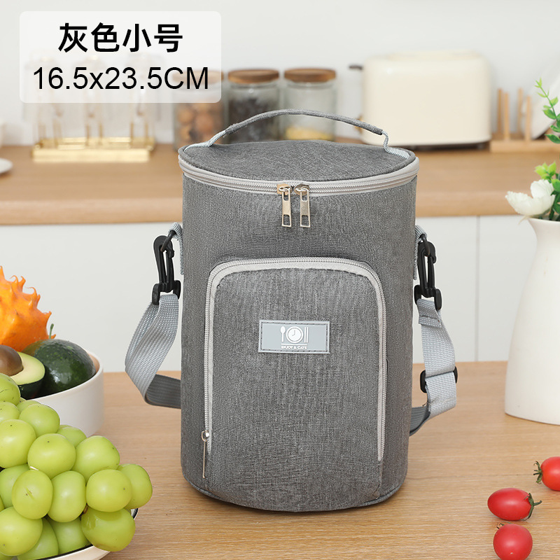 Bolsa de aislamiento portátil de alto valor facial para el trabajo y la escuela con bolsas de almuerzo, bolsas de aluminio gruesas, bolsas de almuerzo redondas