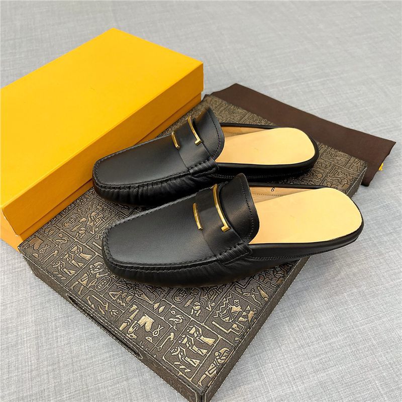 Herren Slipper Aus Wildleder Mit Schleife Freizeitschuhe_voghion.com