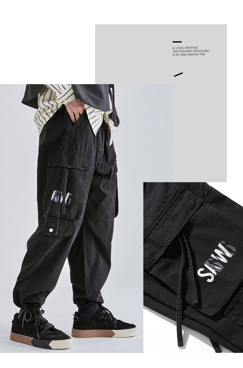 Herrenbekleidung Thai King Herrenbekleidung Tide Brand Overalls Herren 2024 Herbst Neue Herrenhosen Jugend Bedruckte Freizeithosen_voghion.com