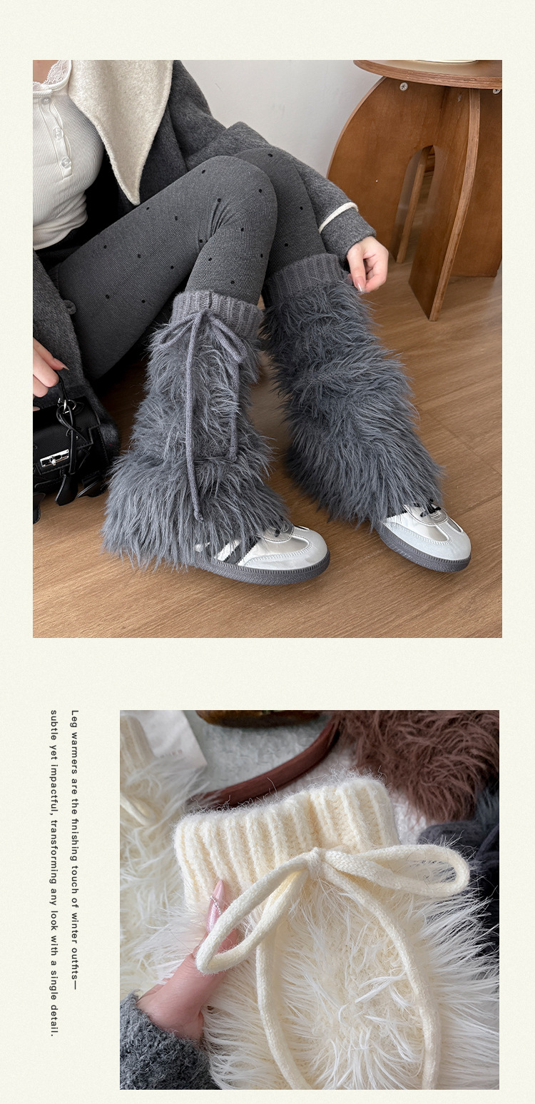 Scaldamuscoli Stivali Moda Calzini di Cotone Donna Autunno e Inverno Spessi Caldi Coprigambe Ins Subculture JK Hot Girl Lungo Tubo Visone Velluto Vitello Coprigambe_voghion.com