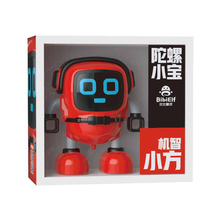 Bibibot Transforming Spinner Top Inertia Robot Student Children Educational Competitive Toy
