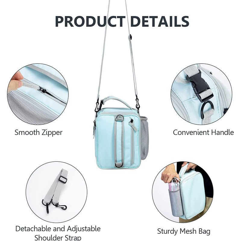 Capacious universal travel hermetic handheld thermal bag, oxford cloth