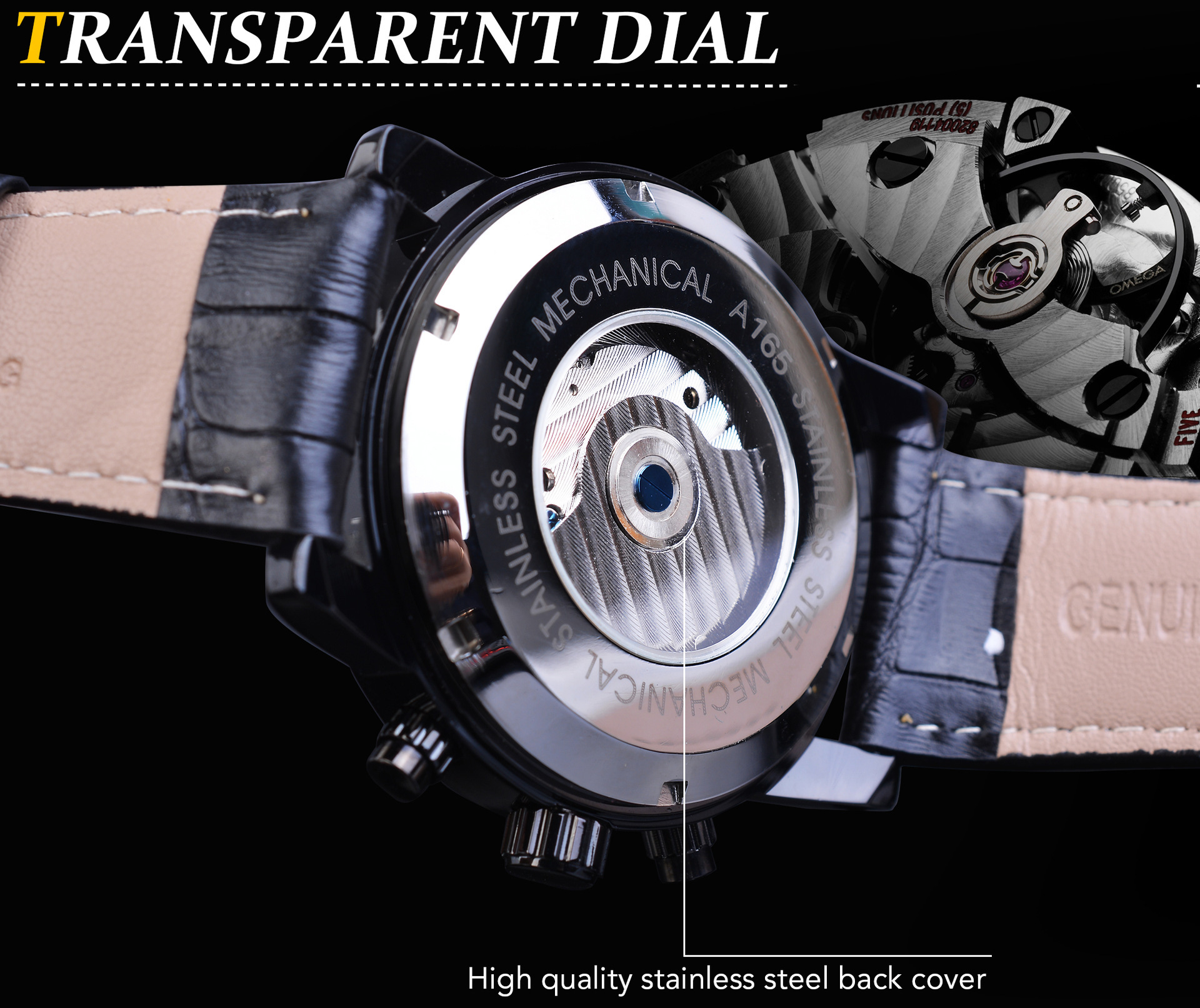 Men's Automatic Mechanical Watch With Tourbillon And Large Dial_voghion.com
