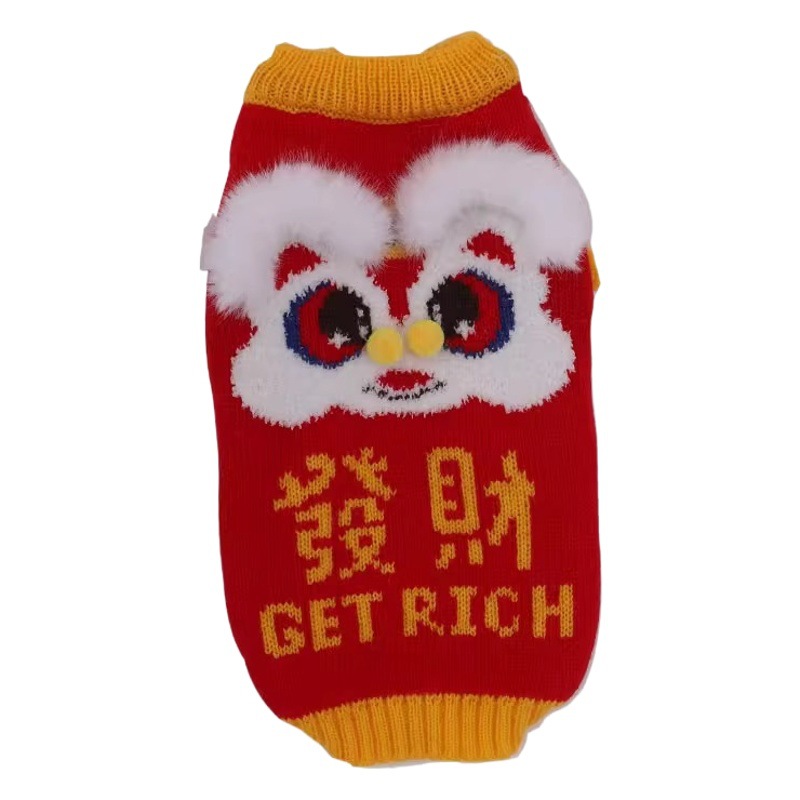 Ropa de gato, traje de invierno para mascotas, Año Nuevo, gatito, festivo, otoño, invierno, perro, gato masculino, gato cálido, Año Nuevo, invierno