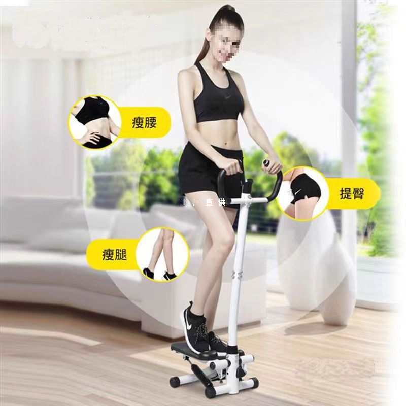 Indoor Sports Multi-function Stepping Machine Home Twisted Waist Small Hydraulic Mute Fitness Equipment with Handle Mobile Phone Bracket