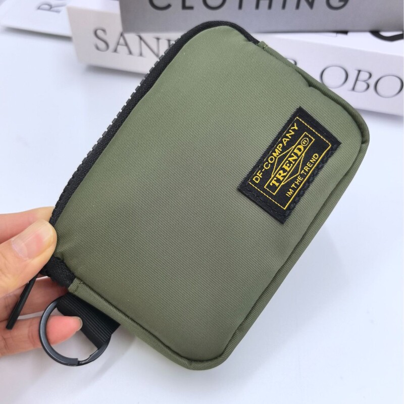 New Japanese-Style Unisex Personalized Zipper Short Wallet Clutch Coin Card Holder Mini Pocket Organizer