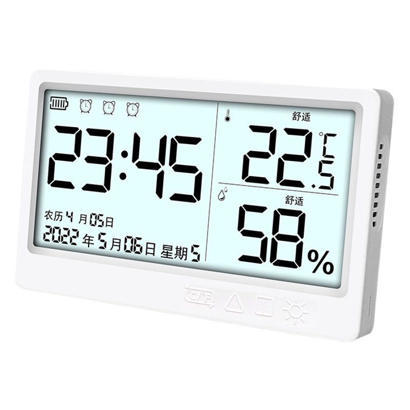 Электронный высокоточный измеритель температуры и влажности, зарядка в помещении, цифровой дисплей, гигрометр, бытовой прецизионный настенный детектор сухой и влажной воды