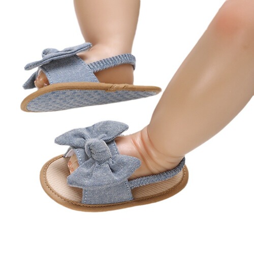 Baby toddler shoes summer 0-1 years old soft-soled baby shoes, padded air breathable sandals, flat beach shoes