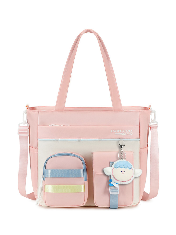 Mochila escolar para estudiantes de secundaria nueva para mujer con bolsa de matrícula