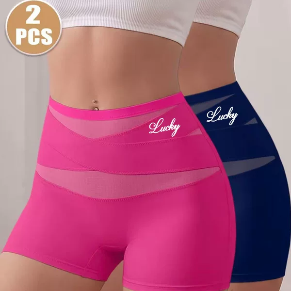 Cross-Border Foreign Trade High-Waisted Cross-Over Tummy Control Butt-Lifting Flat-Leg European and American Plus-Size Women's Underwear