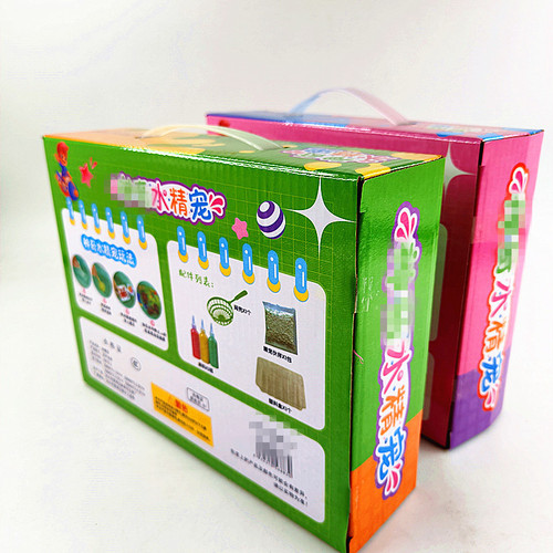 Gift box set of three-tube children's water molds DIY craft making material kit tools street stall toys