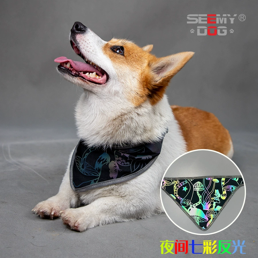 Пятно красочные светоотражающие домашние животные шарф рот шарф