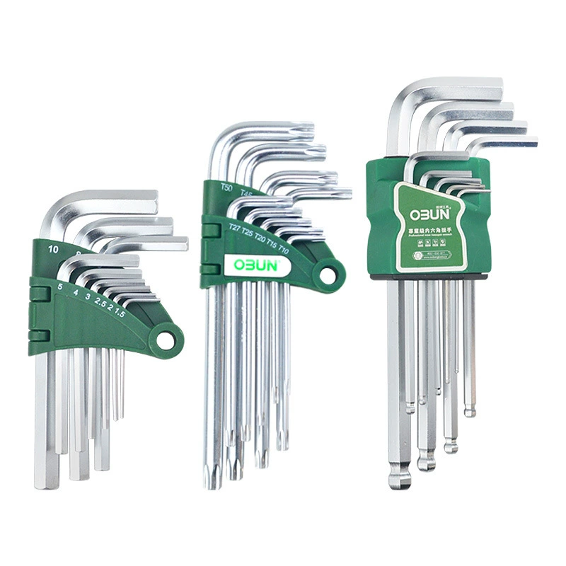 Hexagonal wrench, gloves, set, matte ball head, 9 pieces