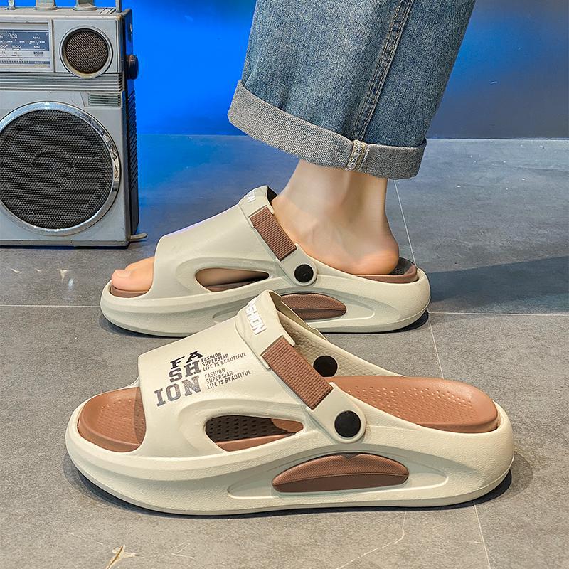 Zapatillas de hombre de comercio exterior de estilo explosivo transfronterizo, chanclas, zapatos de playa de verano antideslizantes y resistentes al desgaste, pies no apestosos, cabello de alta calidad