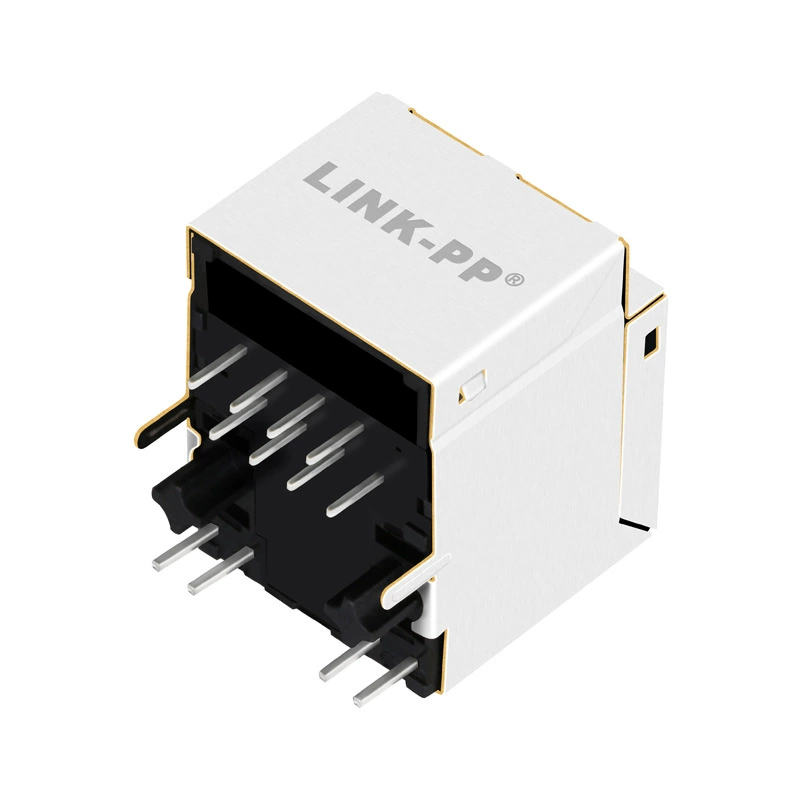 MJFR0849 заводская настройка различных спецификаций 1×2 RJ45 разъема с экранированным корпусом